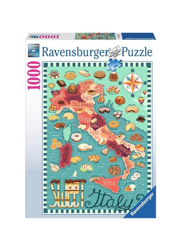 Ravensburger Map Of Italy Sweet 1000p