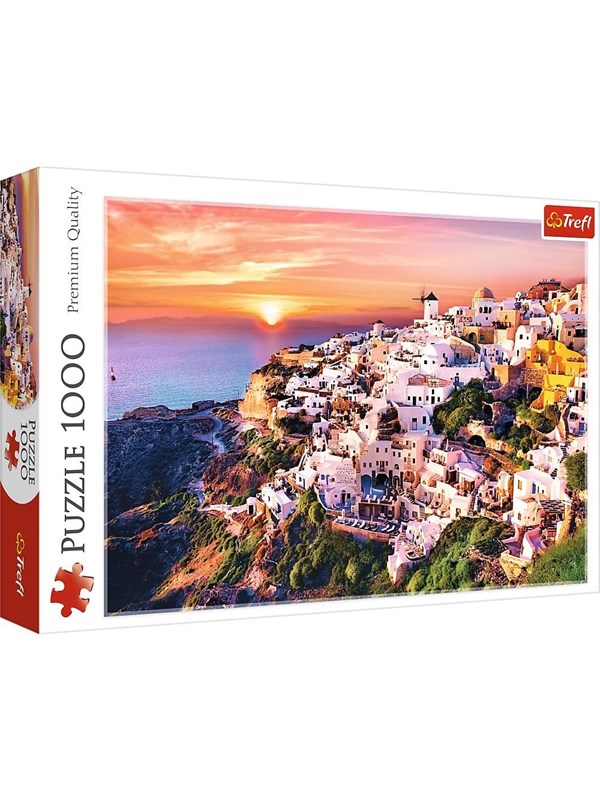 Trefl Puzzle - Sunset over Santorini (1000 pieces) 2D Pussel