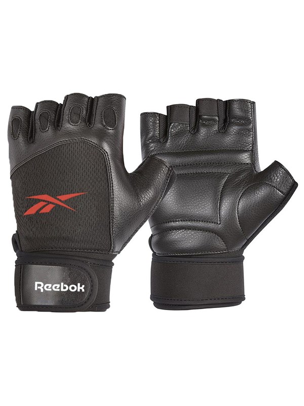 Reebok Lifting Gloves - Black, Red/M