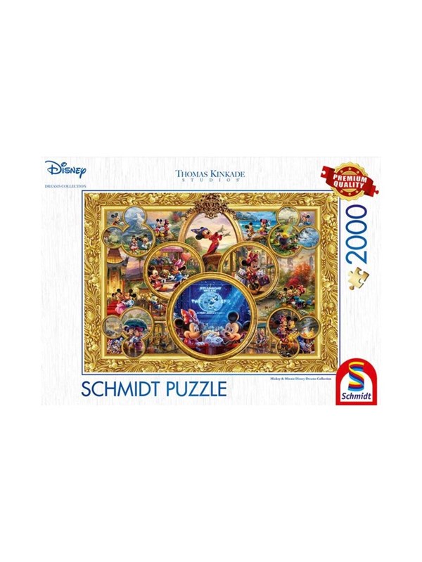 Schmidt Puzzle - Thomas Kinkade: Mickey & Minnie Dreams Collection (2000 pieces) 2D Pussel