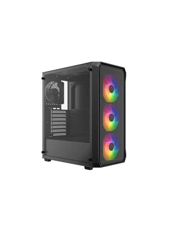 DUTZO C321 Mesh TG ARGB - Chassi - Miditower - Svart