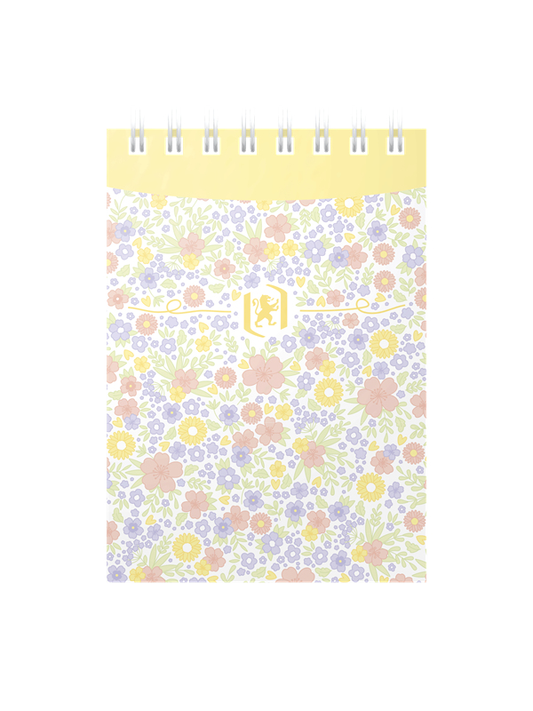 Oxford Floral A7 Soft Cover Twin-wire Notepad Ruled 140 Pages Assorted Colours