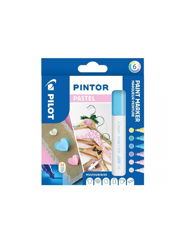 Pilot Pen Pintor Pastel Paint Marker 6 pcs