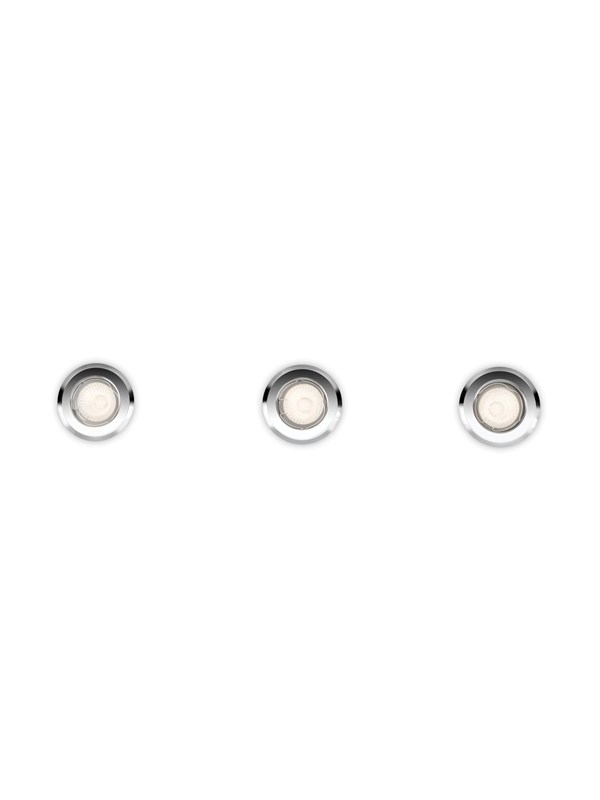 Philips Enif Recessed Spotlights 3 Pack Chrome