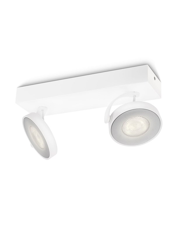 Philips Clockwork spot rail 2x5W 2700K white