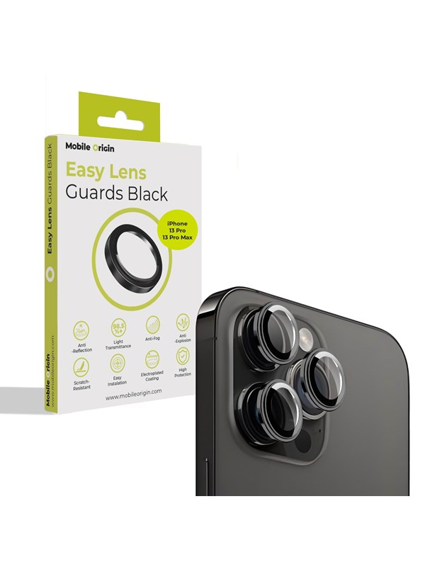 Mobile Origin Easy Lens guards - black - iPhone 13 Pro / 13 Pro Max