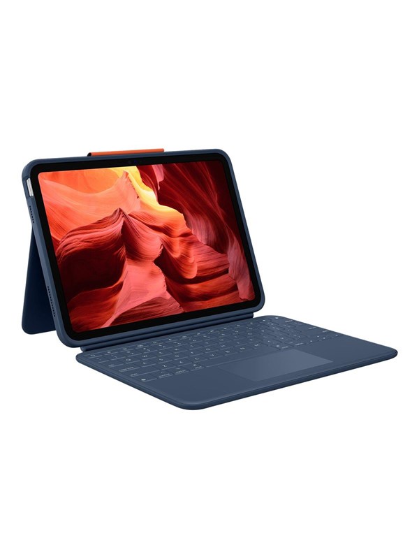 Logitech Rugged Combo 4 Touch Keyboard And Folio Case With Trackpad Classic Blue Input Device Tastatur & Folio Set Blå