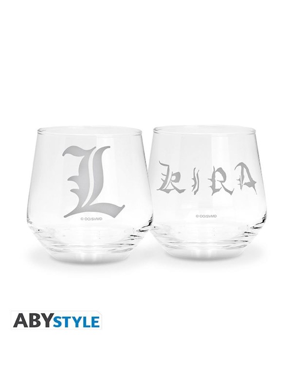 ABYstyle - DEATH NOTE 2 Glass Set Kira & L - Glass
