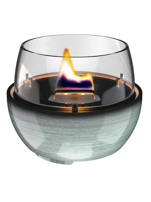 Tenderflame Tulip 14 Green Reactive Porcelain