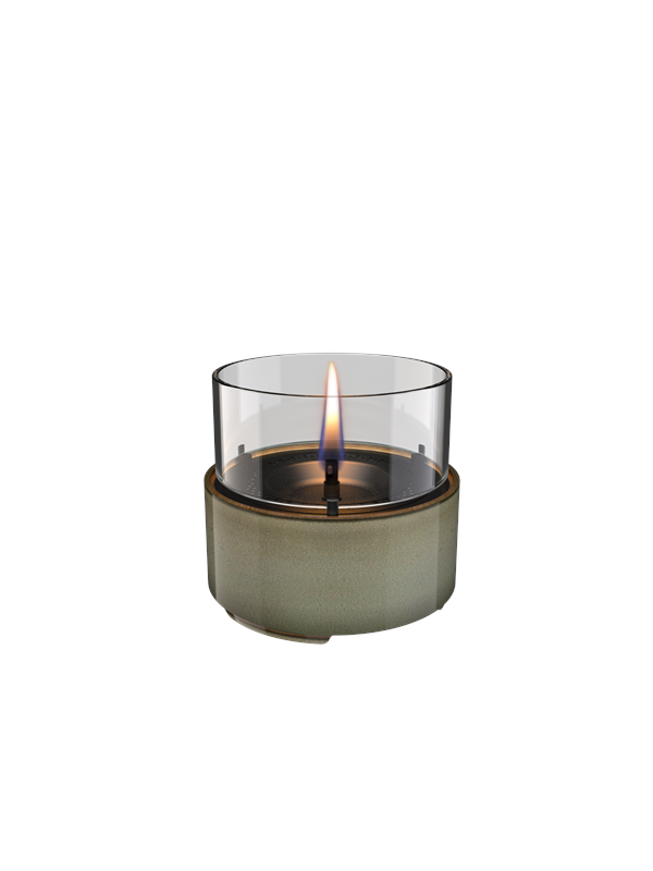 Tenderflame Café 14 Green Reactive Porcelain