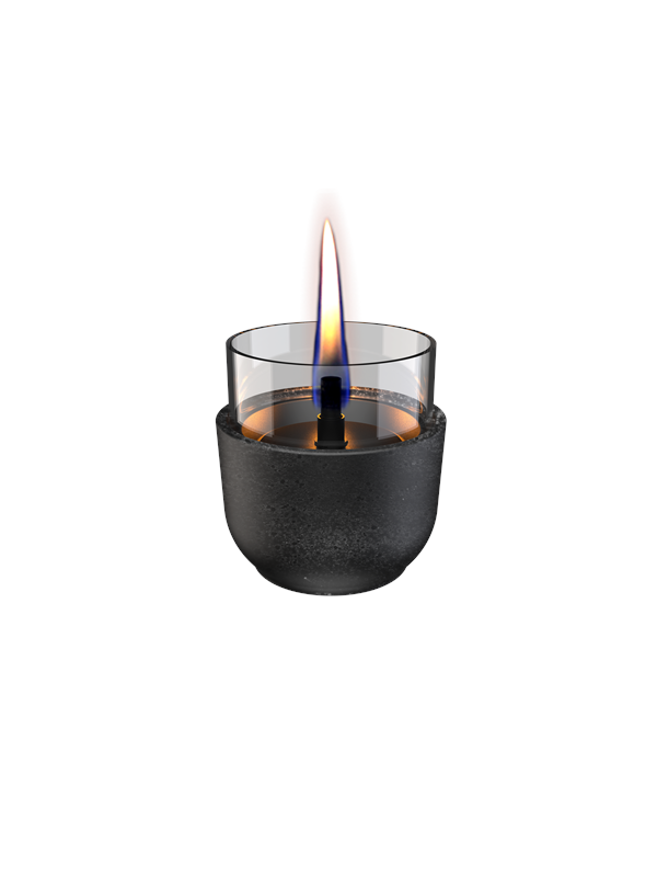 Tenderflame Violet 8 Black Lava Porcelain