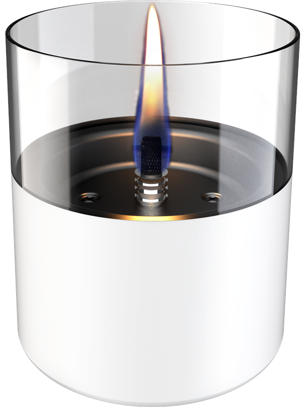 Tenderflame Lilly 10 White Glass