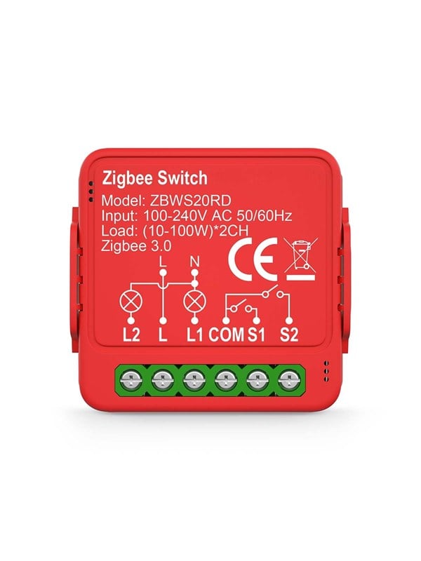 Nedis SmartLife Strömbrytare Zigbee 3.0, 2x100W - SEK 199 - Spara 36%