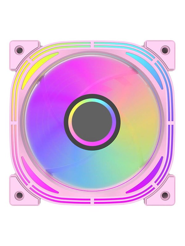 Darkflash Inf24 5in1 Argb Computer Fan Set Pink Chassi Flakt 120mm Rosa 30 Dba
