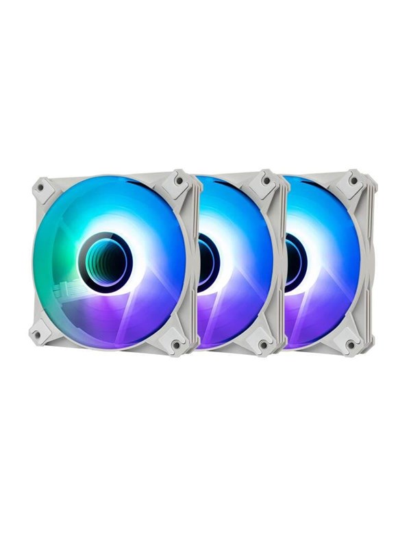 Darkflash Computer Fan Set Argb Inf8 3in1 120x120 White Chassi Flakt 120mm Vit 30 Dba