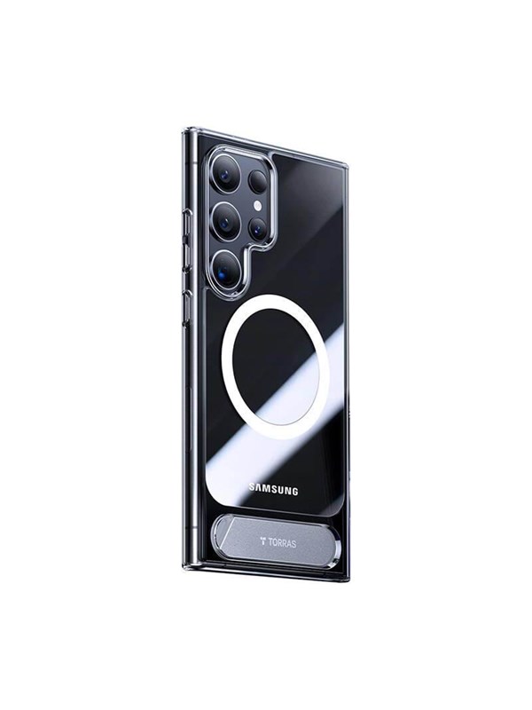 Torras Upro Pstand Case For Samsung S24 Ultra Transparent