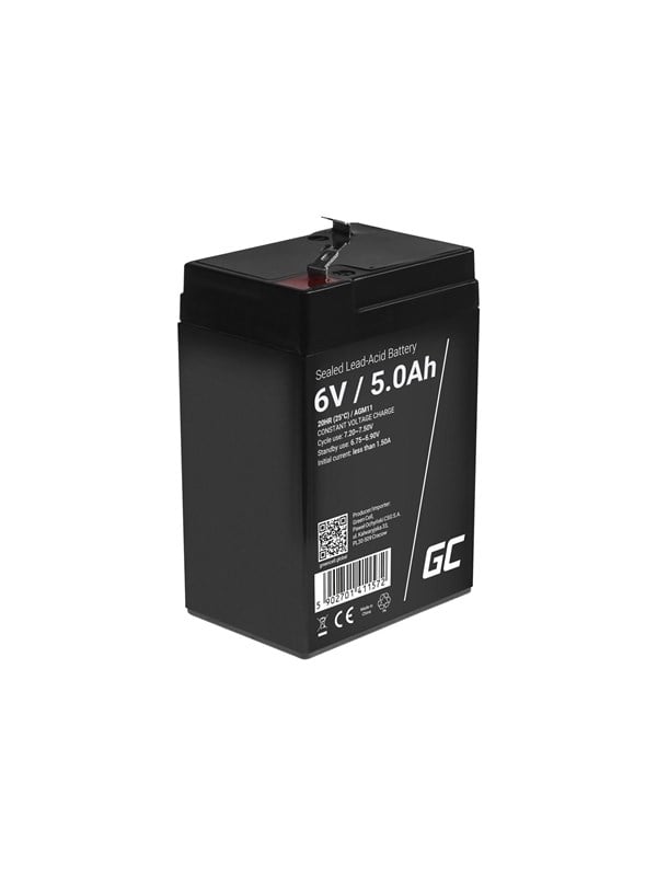 Produktfoto för Green Cell - UPS-batteri - 1 x batteri - Förseglat med blysyra (SLA) - 5 Ah - svart
