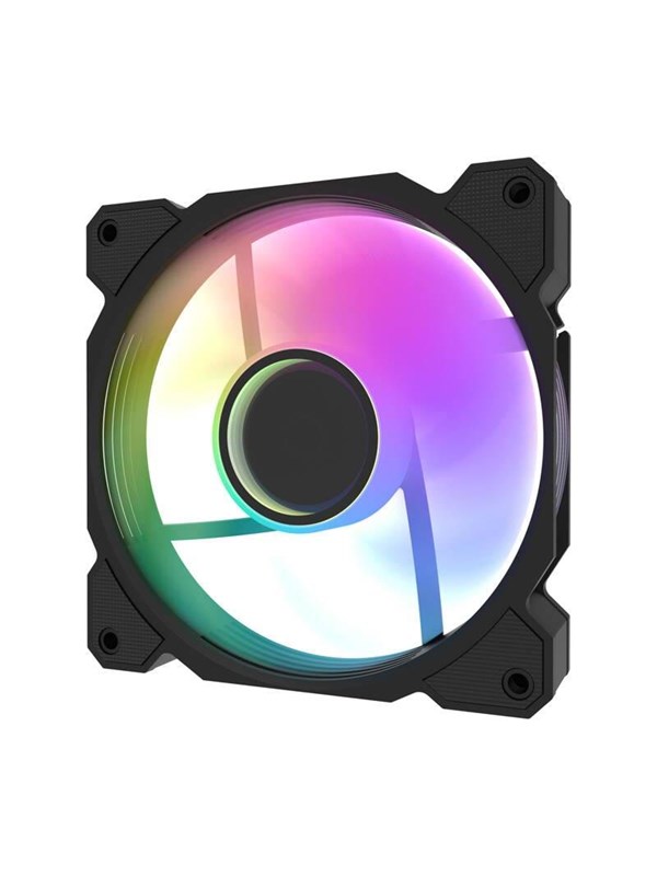 Darkflash Dr08 3 In 1 Cooling Fan Black Chassi Flakt 120mm Svart Med Rgb Led 30 Dba