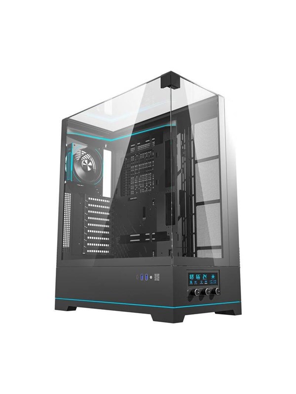 Darkflash Dy450l Pro Computer Case With Fan Black Chassi Miditower Svart
