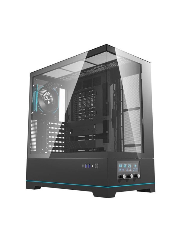 Darkflash Dy451 Pro Computer Case With Fan Black Chassi Miditower Svart