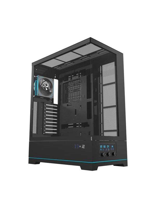 Darkflash Dy451l Pro Computer Case With Fan Black Chassi Miditower Svart