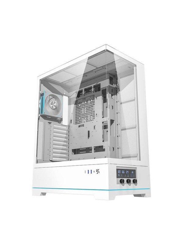 Darkflash Dy451l Pro Computer Case With Fan White Chassi Miditower Vit