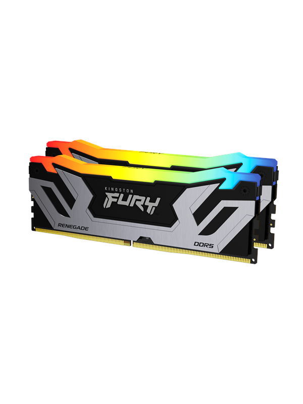 Kingston Fury Renegade Rgb Ddr5 8400 48gb Cudimm För Intel Cl40 Dual Channel 2 Pcs Intel Xmp Svart Med Rgb