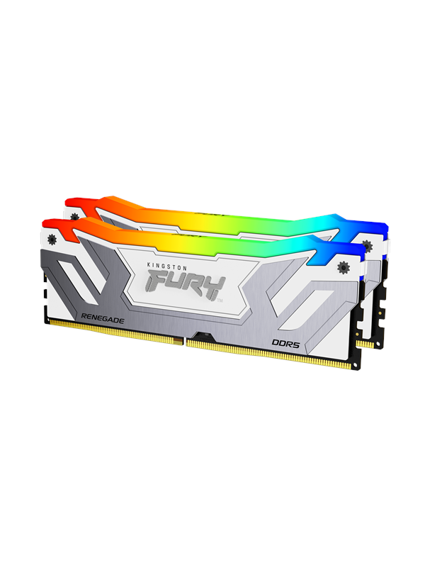 Kingston Fury Renegade Rgb Ddr5 8400 48gb Cudimm För Intel Cl40 Dual Channel 2 Pcs Intel Xmp Vit Med Rgb