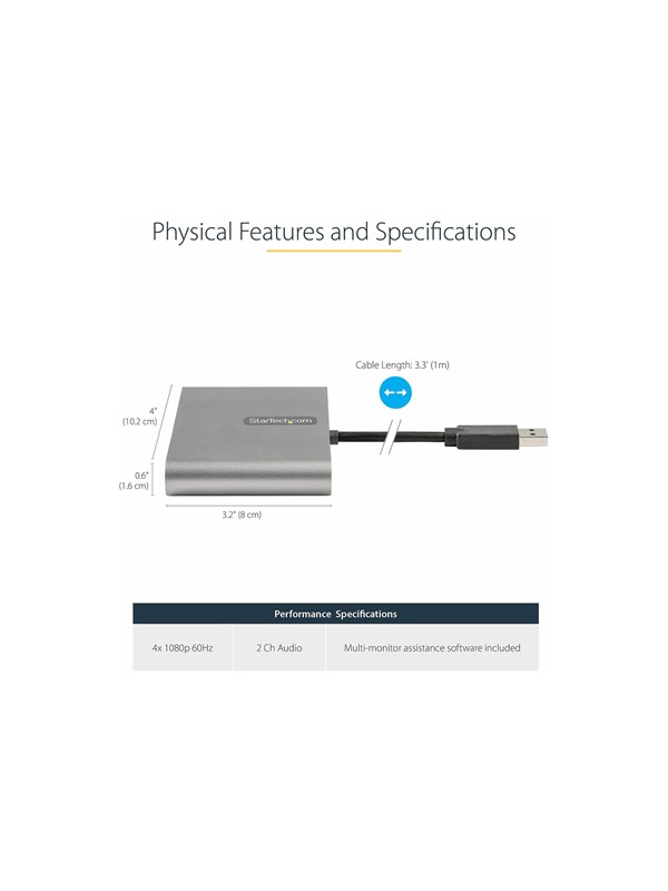 StarTech.com USB32HD4
