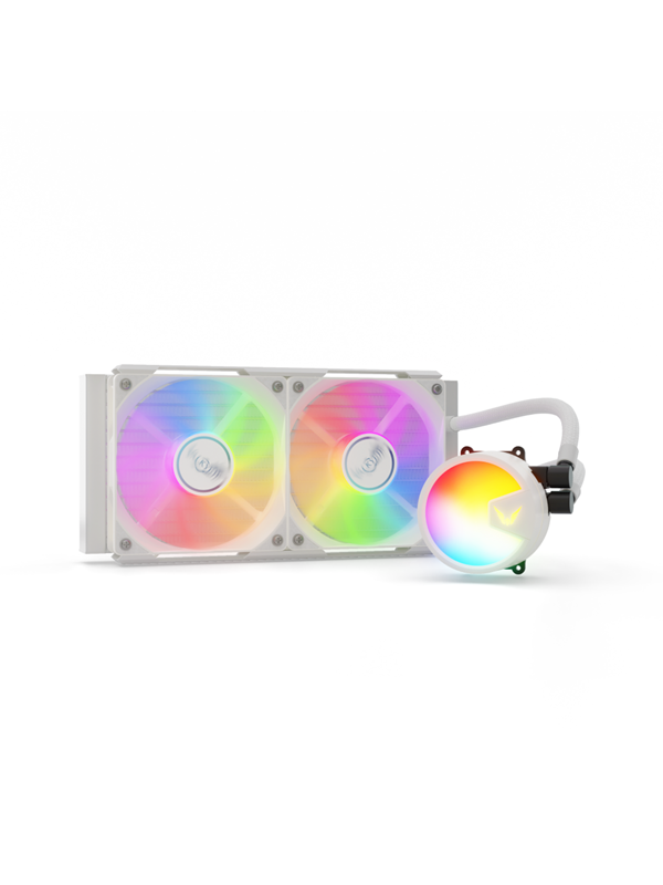 Valkyrie A240 Mm Vit Cpu Vattenkylare Max 33 Dba