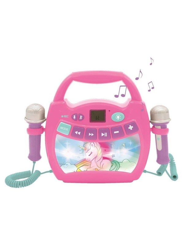 Produktfoto för Lexibook My First Digital Player - Portable Karaoke for Kids - Unicorn - Pink