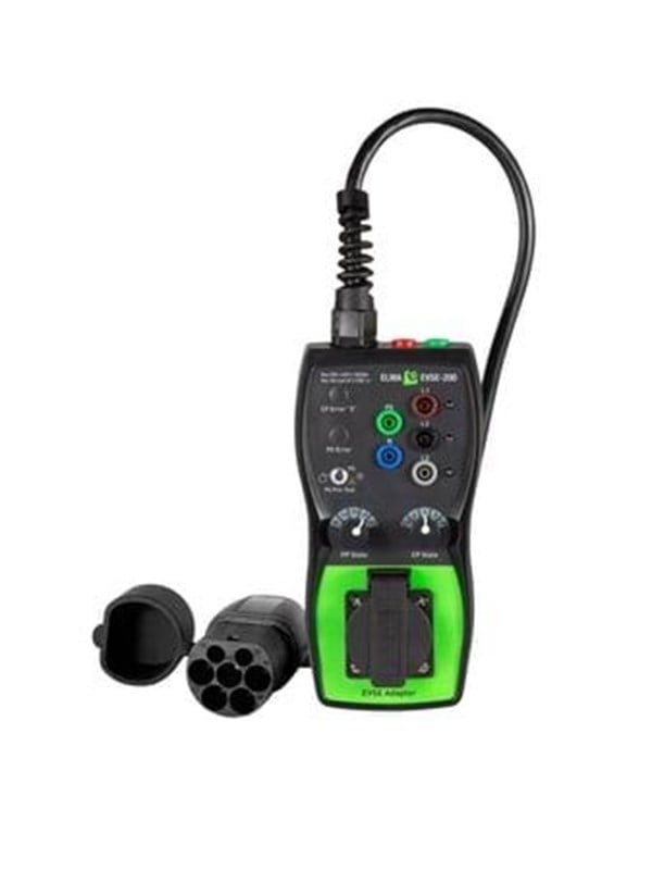 Produktfoto för ELMA INSTRUMENTS Elma EVSE-200 adapter aktiverar laddningsstället genom att simulera anslutningen av elbilen.