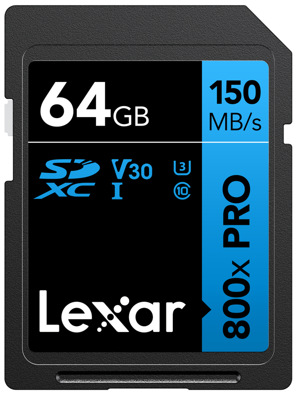 Lexar Pro 800x Sd 150mb/s 64gb