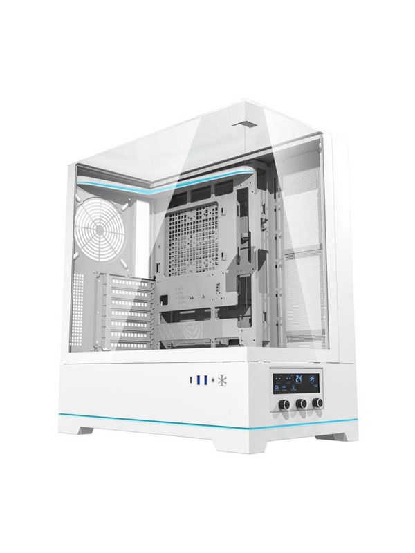 Darkflash Dy450 Computer Case Without Fans White Chassi Miditower Vit