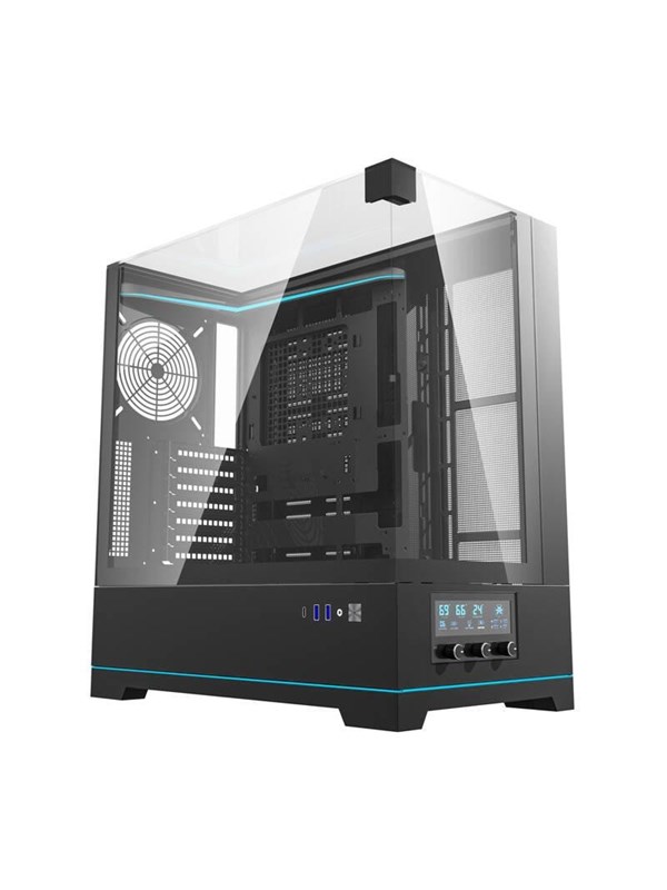 Darkflash Dy450 Computer Case Without Fans Black Chassi Miditower Svart