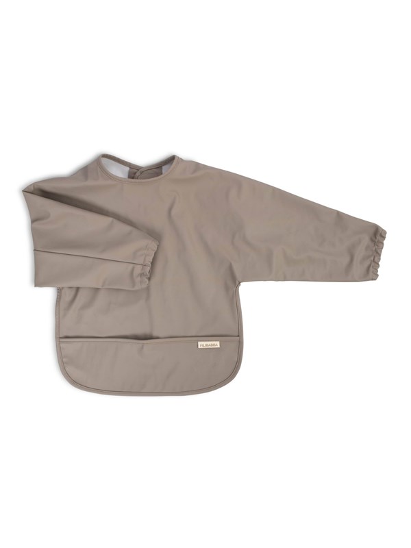 Filibabba Bib w. sleeves - Warm Grey