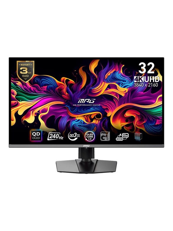 31.5 " Msi Mpg 321urxde Qd Oled Oled Monitor 4k 31.5 " Hdr