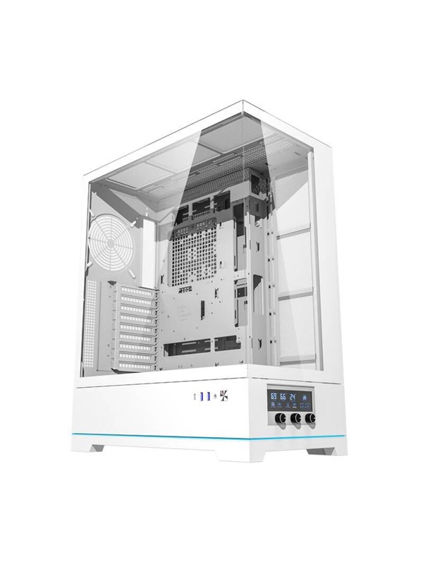 Darkflash Dy451l Computer Case Without Fans White Chassi Miditower Vit