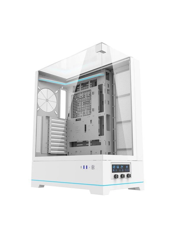 Darkflash Dy450l Computer Case Without Fans White Chassi Miditower Svart