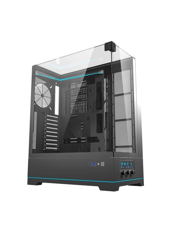 Darkflash Dy450l Computer Case Without Fans Black Chassi Miditower Svart