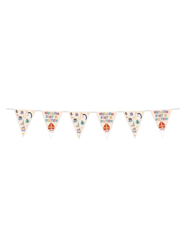 Folat Bv Flag Line Welcome Saint &amp; Pieten 6 Meters