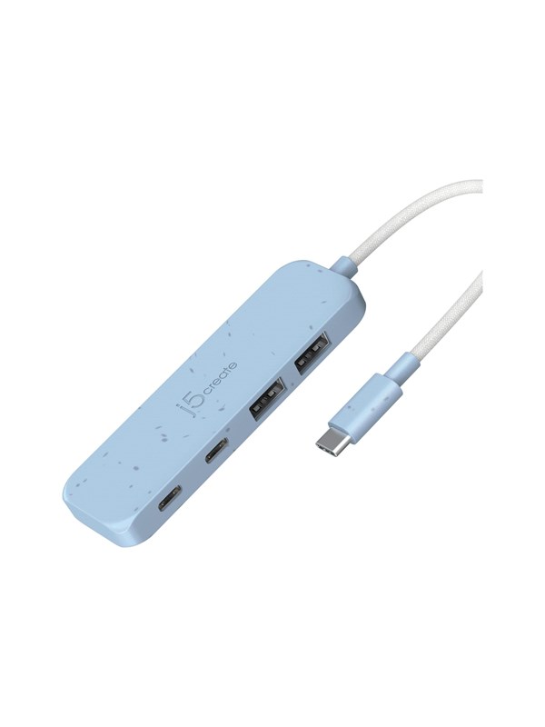 j5create JCH342EC - hub - USB-C - 4 ports USB Hub - 4 porte - Blue