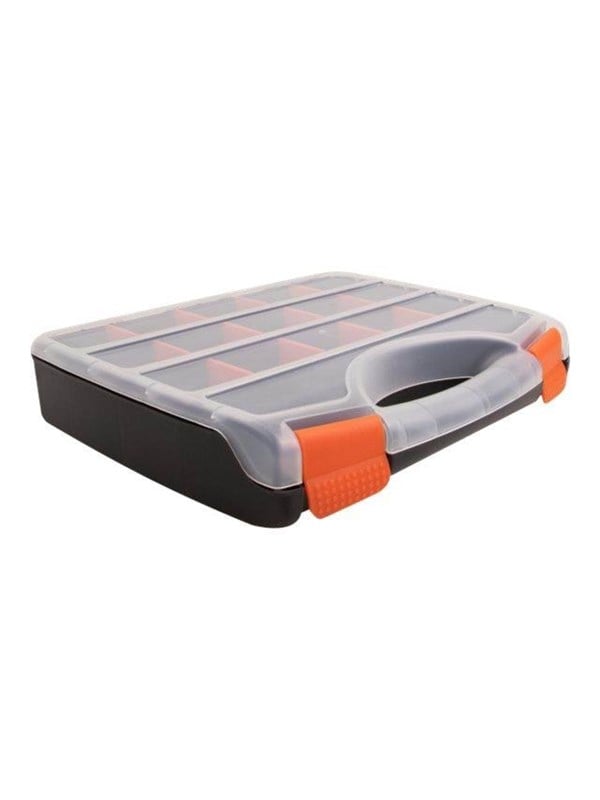 Produktfoto för Delock - Toolbox - 17 compartments - plast - svart, orange