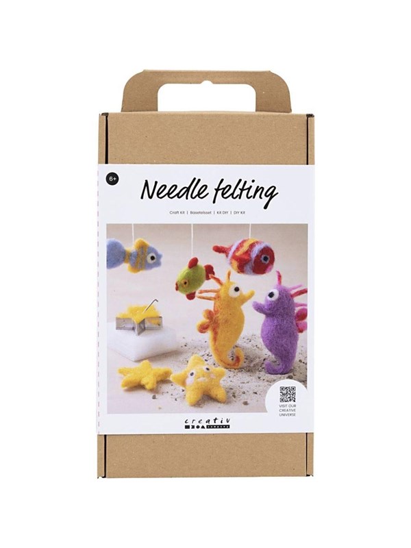 Alternativ bild 0 för Creativ Company Craft Kit Needle Felting - Animals in Water