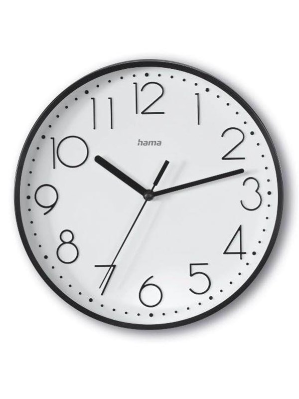 Hama 'Salina' Wall Clock Ø 22 cm Black