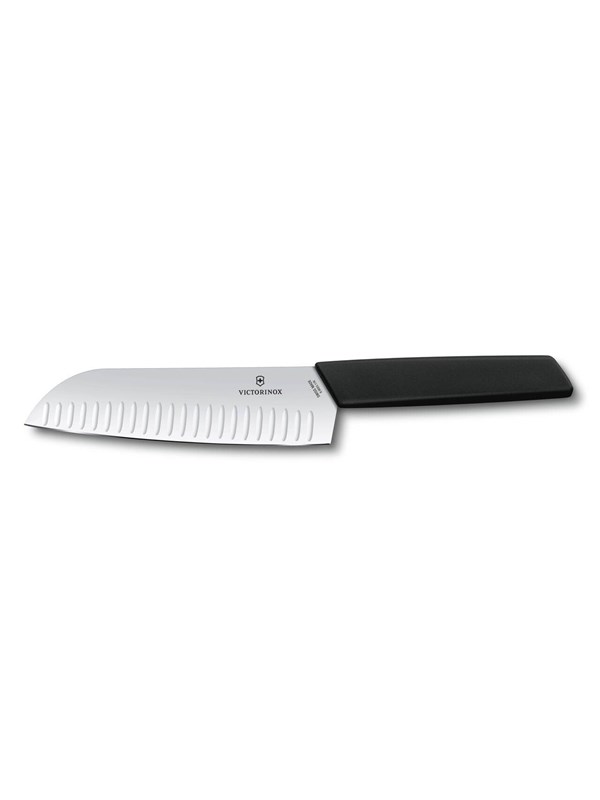 Victorinox Swiss Modern Santoku Knife - 17 cm - Black