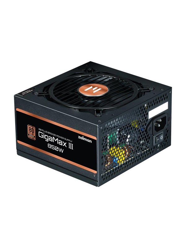 Zalman GigaMax III ZM850-GV3 Strömförsörjning - 850 Watt - 120 mm - ATX - 80 Plus Bronze certificate