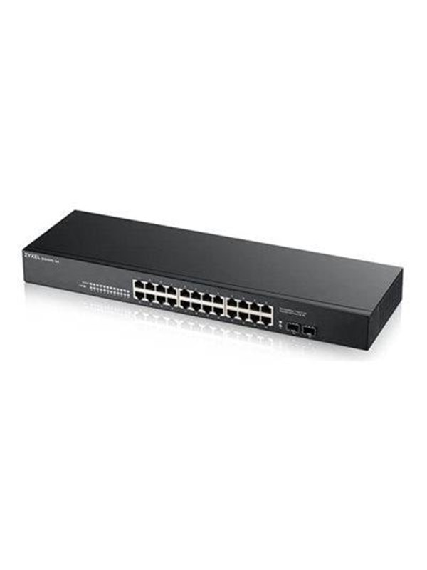 Zyxel Gs1100 24 24 Port Gbe Unmanaged Switch With Gbe Uplink