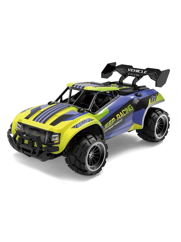 TEC-TOY Speed Racing Dirt Stars - Jeep Racing - R/C 1:20 2.4G 3.7V Li-ion - Blue/yellow