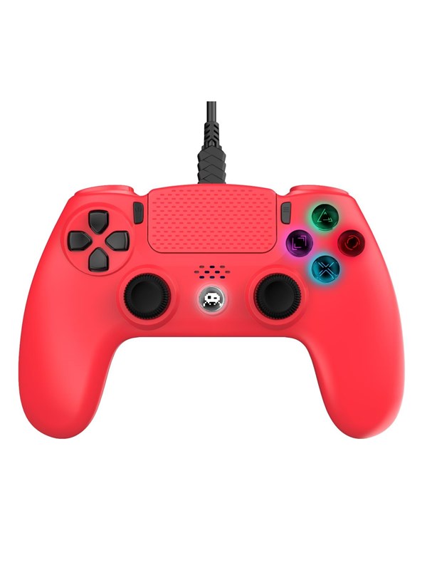 Trade Invaders Wired Controller For Ps4 With 3m Cable Red Wired Controller Sony Playstation 4